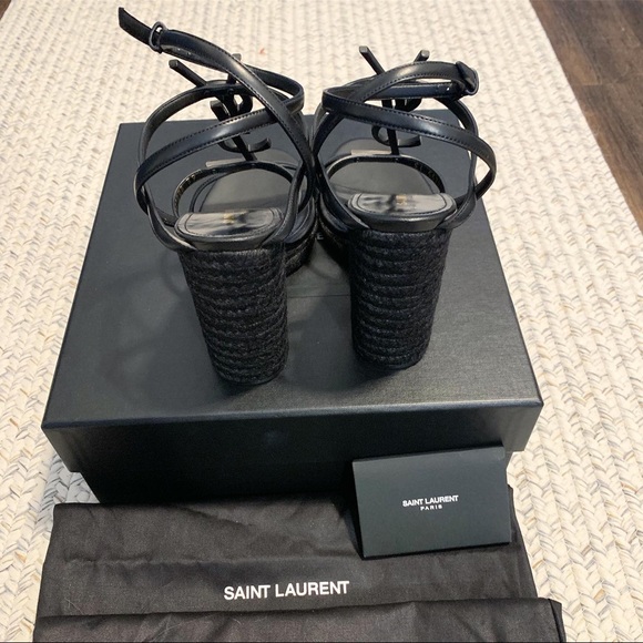 ⛔️SOLD⛔️NIB Saint Laurent Cassandra Wedge Size 9US - Picture 3 of 6